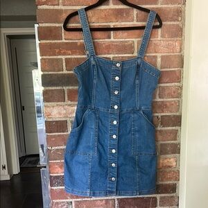 Blue Denim Button-Down Dress